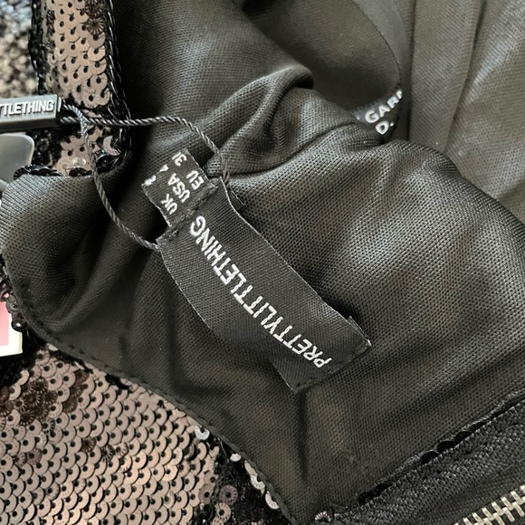 NWT pretty little thing black sequin dress - Picture 5 of 5